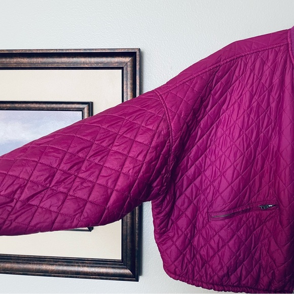 Free People Easy Quilted Pink Bomber Jacket Size Medium - Picture 4 of 8